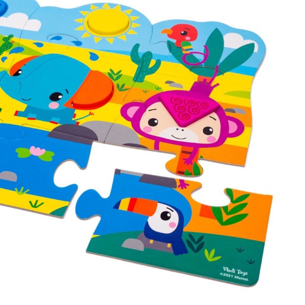 Фото - Пазли (3-4 роки) Vladi Toys Fisher-Price, MAXI та сортер, укр (VT1100-01)