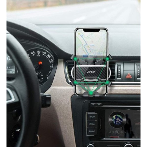 Фото - Автодержатель UGREEN LP228 Air Vent Car Mount Phone Holder Black (80539)