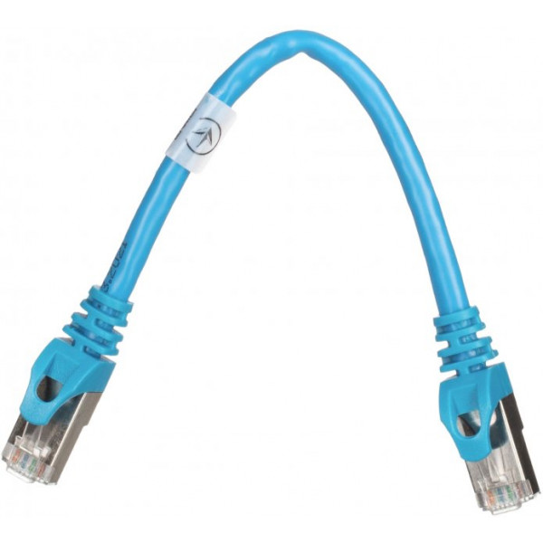 Фото - Кабель патч-корд 2E Cat 6 S-FTP RJ45 4Х2 27AWG 0.20 m Blue (2E-PC6SFTPCOP-020BL)