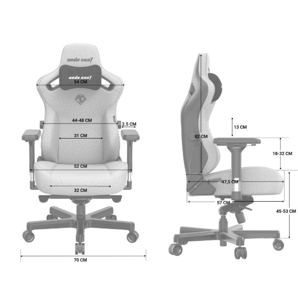Фото - Крісло для геймерів Anda Seat Kaiser 3 Size L Maroon (AD12YDC-L-01-A-PV/C)