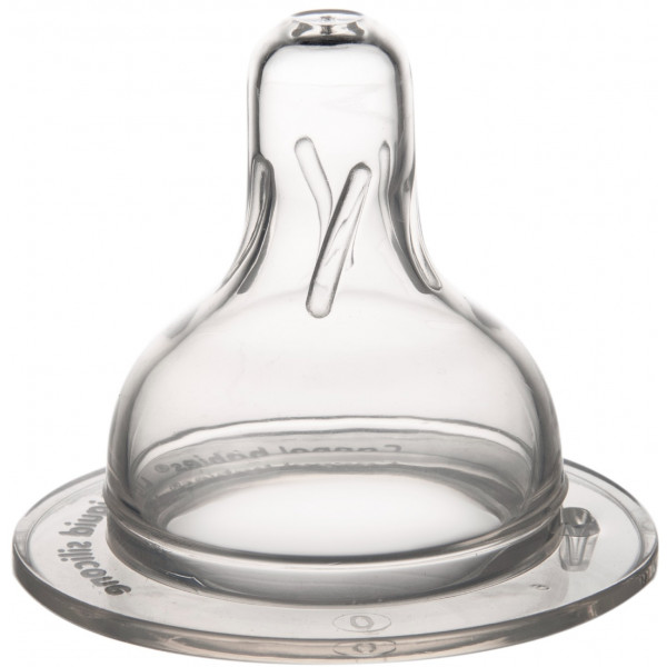 Фото - Малий потік соска дитяча силіконова Canpol babies з широким горлом EASYSTART 2 шт (21/729)