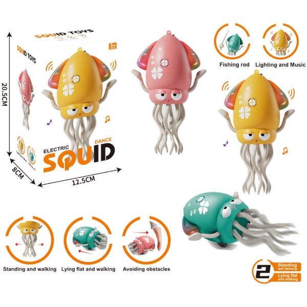 Фото - Интерактивная игрушка Squid Toys Танцующий кальмар в ассортименте (158-21C)