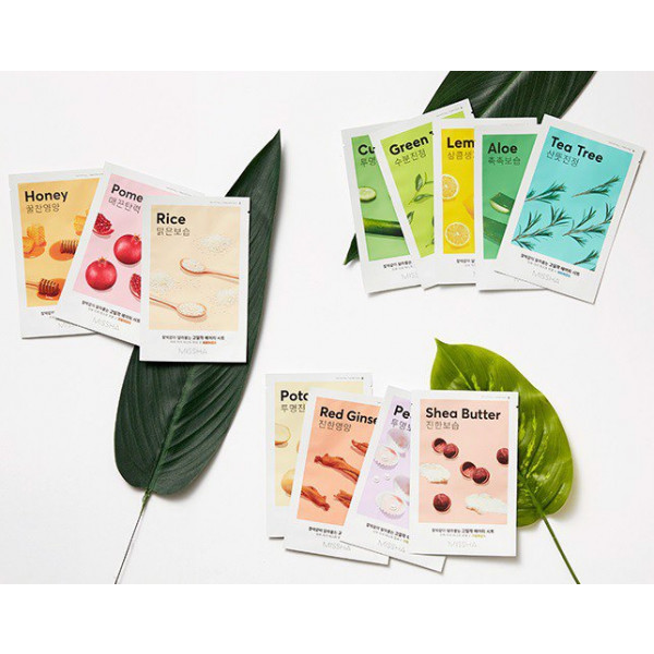 Фото - Маска для лица Missha Airy Fit Sheet Mask Green Tea 19 г (8809581454729)
