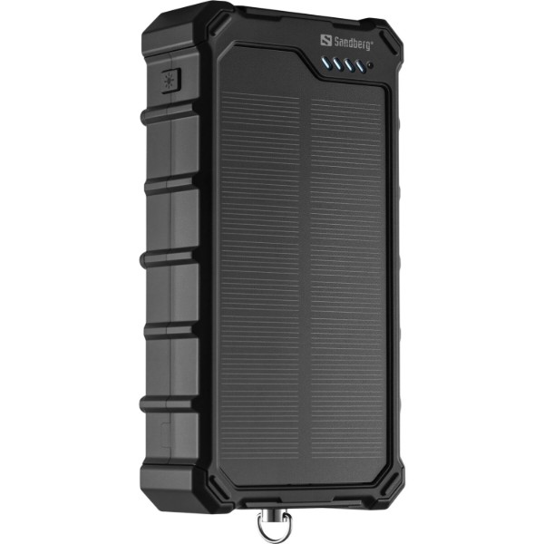 Фото - Батарея мобильная Sandberg 20000mAh 22,5W PD Solar Powerbank CampLED, USB-A,2xUSB-C In/Out, Powerful light (421-24)