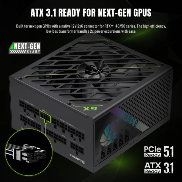 Фото - Блок питания для ПК Gamemax GX PRO 850G
