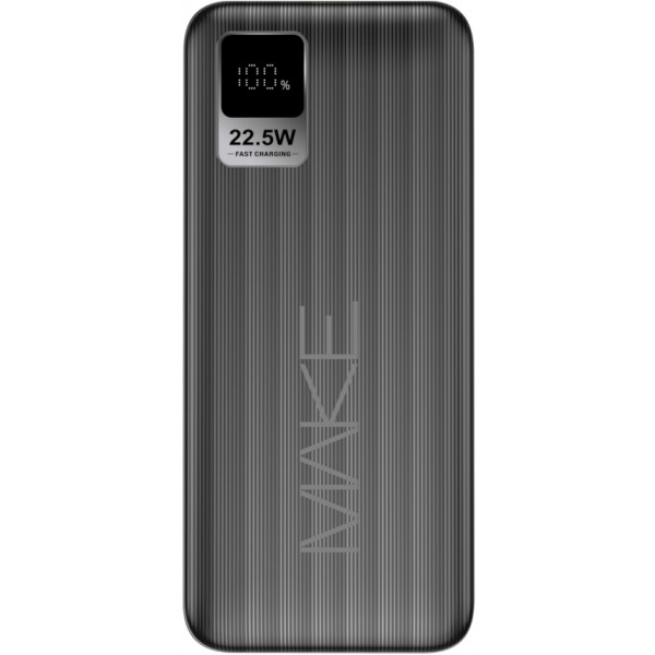 Фото - Батарея мобільна MAKE 22.5W PD+QC 30000 mAh Black (MPB-301BK)