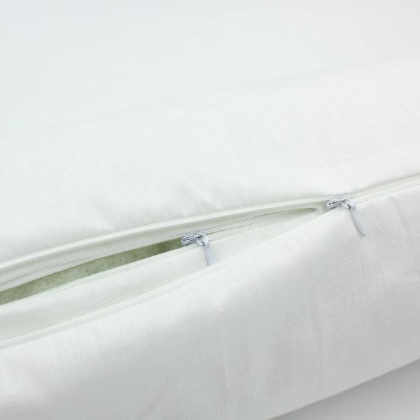 Фото - Подушка валик MirSon №8347 Naturale Line 11-2107 White BamBoo 100х20 см (2200006250722)