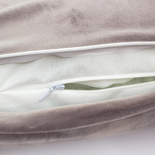 Фото - Подушка валик MirSon №8396 Velvet Line 28-0005 Ashen Tencel 70х16 см (2200006253624)