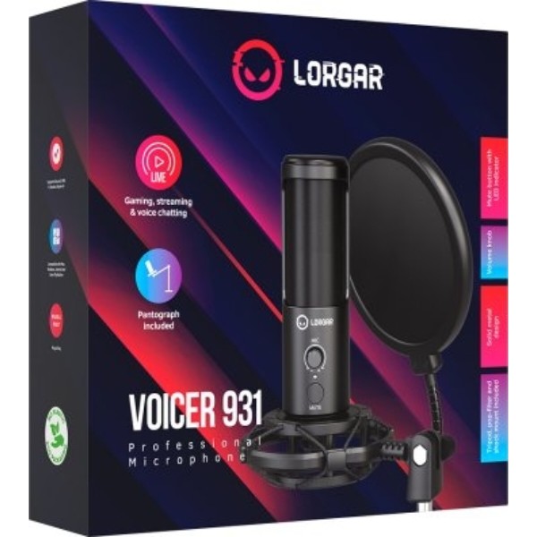 Фото - Микрофон для компьютера проводной Lorgar Voicer 931 (LRG-CMT931)