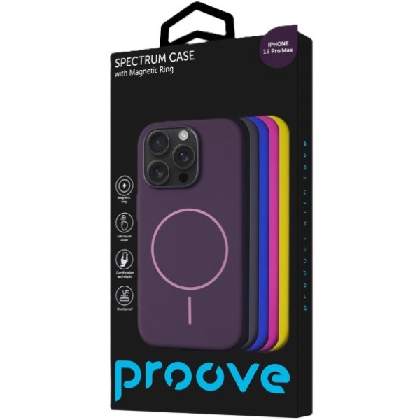 Фото - Чохол для смартфону Proove Spectrum Case with Magnetic Ring iPhone 16 stone gray (PCSPIP160039)