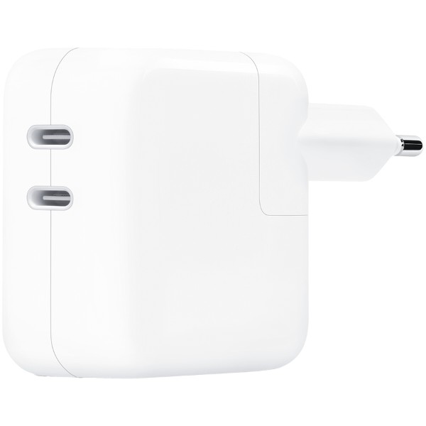 Фото - Мережевий зарядний пристрій Apple 35W Dual USB-C Port Power Adapter (MNWP3)