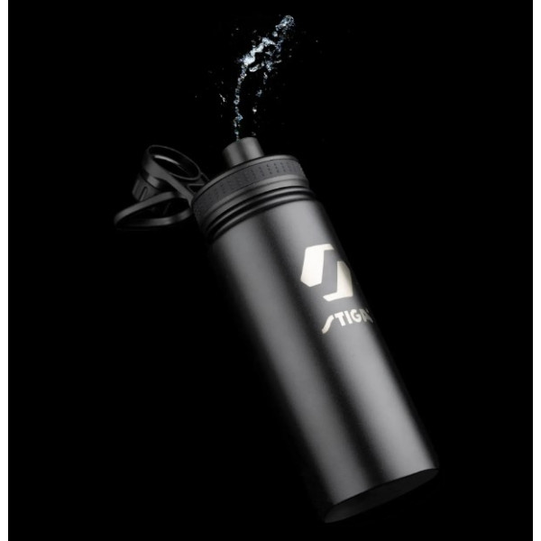 Фото - Пляшка для води Stiga Water Bottle Steel Black 550 мл (2905-0101-55)