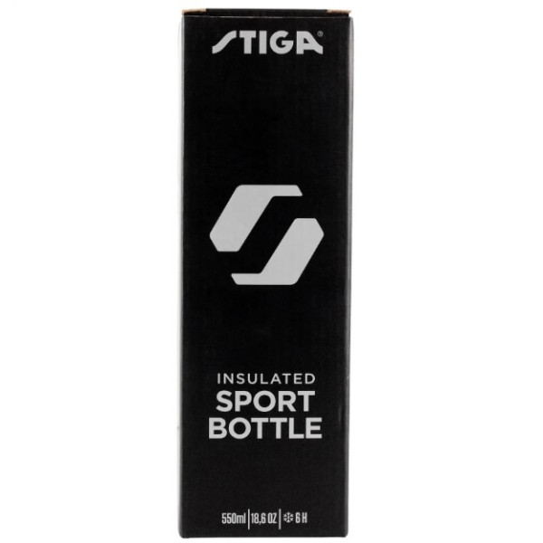 Фото - Пляшка для води Stiga Water Bottle Steel Black 550 мл (2905-0101-55)