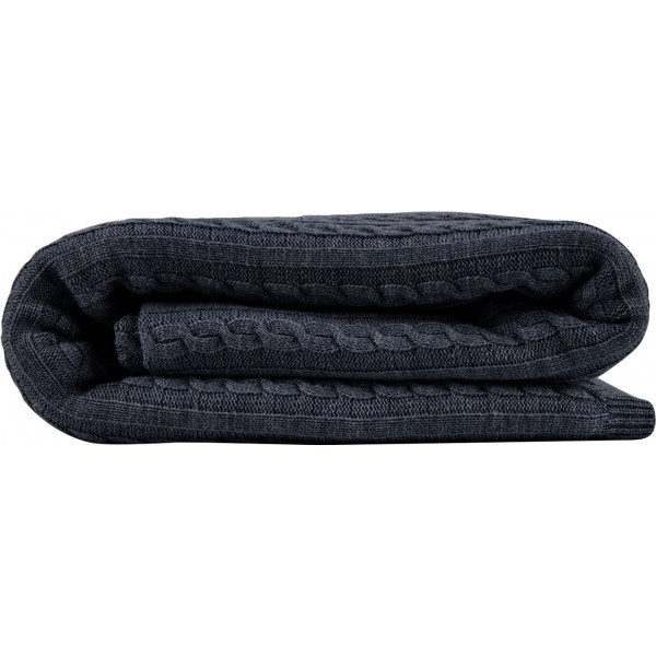 Фото - Плед евро косы SOFT синий меланж 220х240 см (013910)