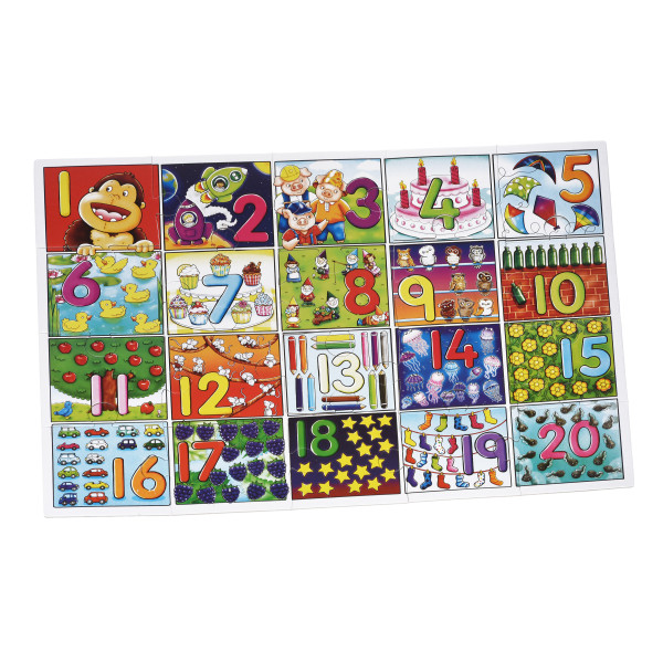 Фото - Пазли (3-4 роки) Same Toy Числа 20 ел. (2210Ut)