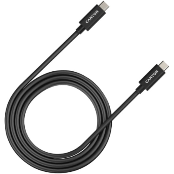 Фото - Кабель Canyon UC-44 Type C to Type C 40G 5A 240W 1m Black (CNS-USBC44B)