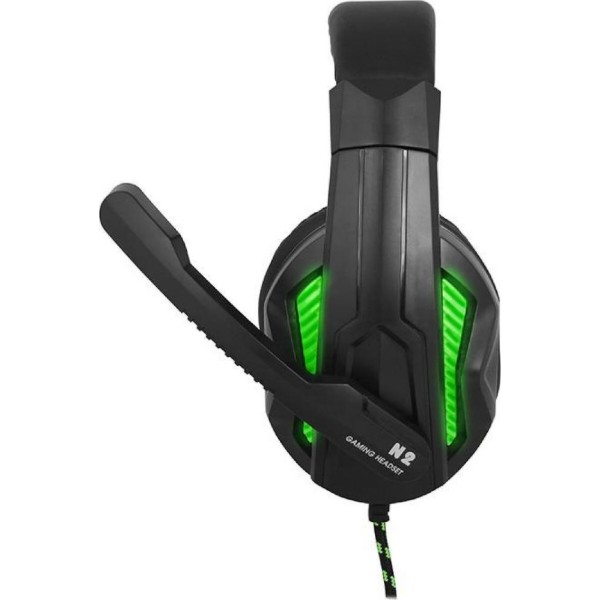 Фото - Гарнітура дротова ігрова Gemix N2 LED Black-Green Gaming