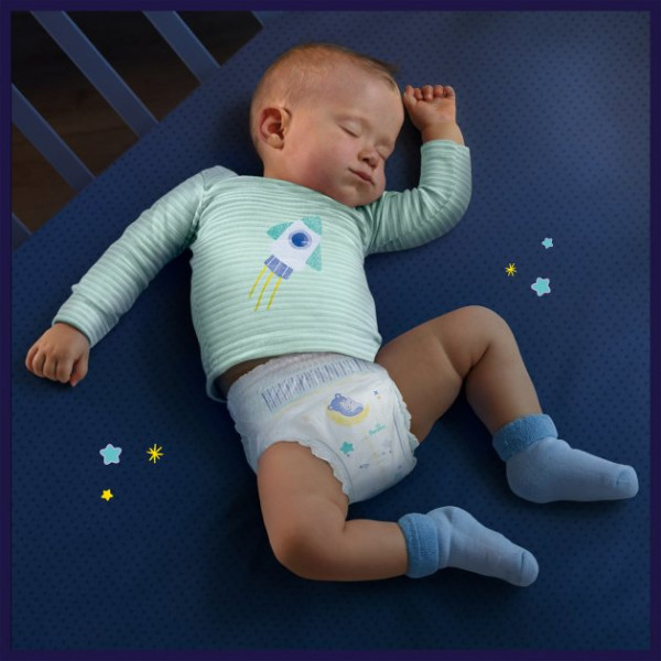 Фото - Одноразові підгузки-трусики Pampers Night Pants Розмір 5 (12-17) (8006540234730)