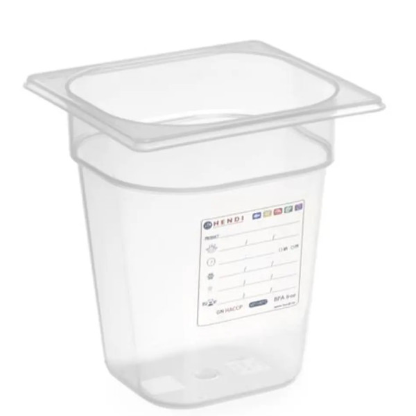 Фото - Ємність для зберігання Hendi HACCP GN 1/6 (H)150 мм (880463)