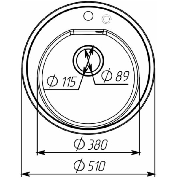 Фото - Мойка кухонная VALESO 510 LUNA матовый Морион