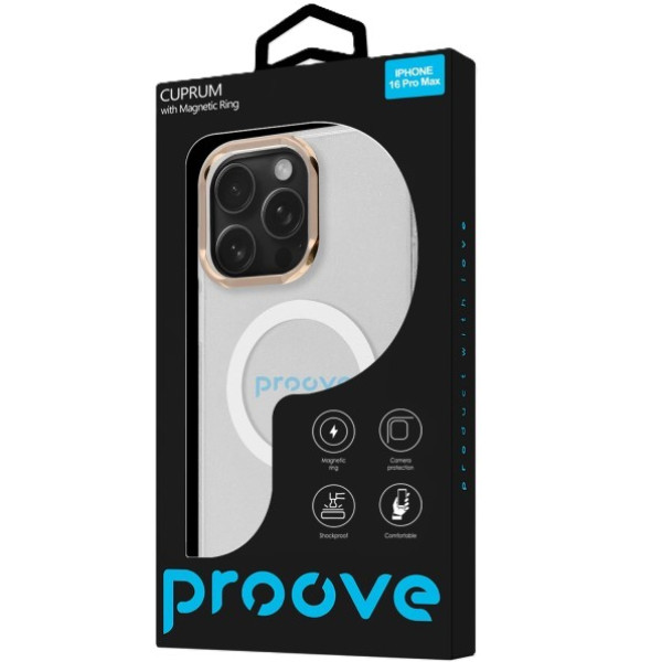 Фото - Чехол для смартфона Proove Cuprum Case with Magnetic Ring iPhone 16 Pro Max White (PCCMIP16PM14)