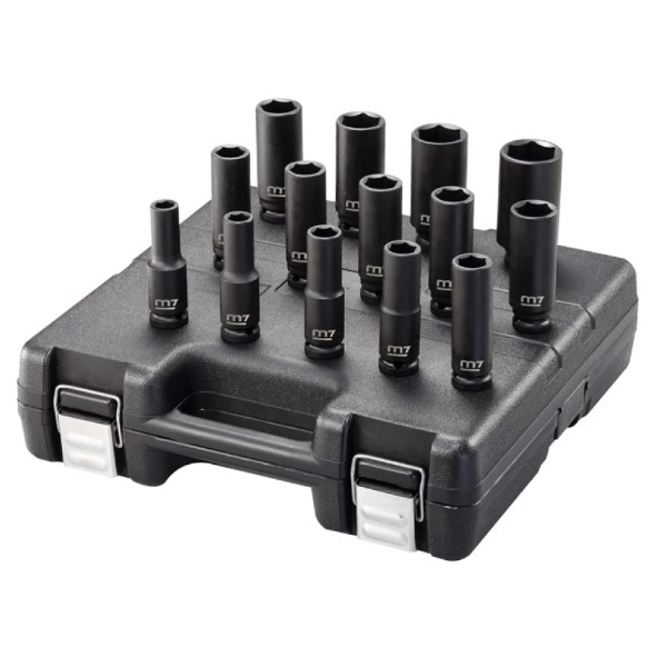 Фото - Набор торцевых головок Mighty Seven 1/2" 10-27мм 14 шт. (MB45014M)