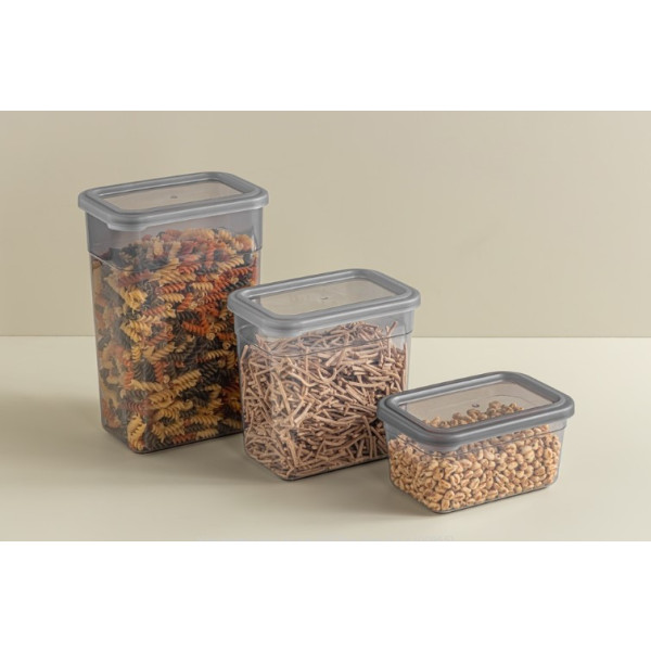 Фото - Емкость для сыпучих Idea Home 00963 Soft Box Grey 1л (00963)