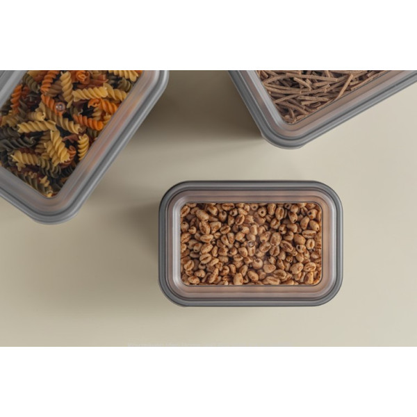 Фото - Емкость для сыпучих Idea Home 00963 Soft Box Grey 1л (00963)