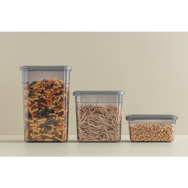 Фото - Емкость для сыпучих Idea Home 00963 Soft Box Grey 1л (00963)