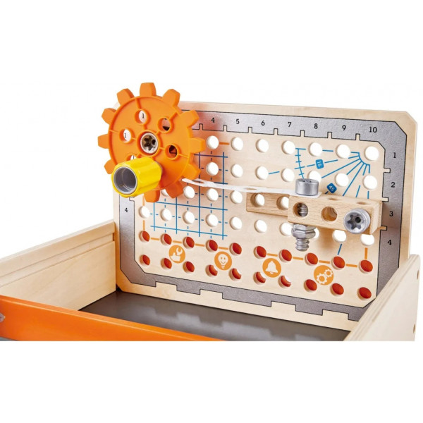 Фото - Дерев'яний конструктор Hape Junior Inventor Інструменти для експериментів 32 ел. (E3029)