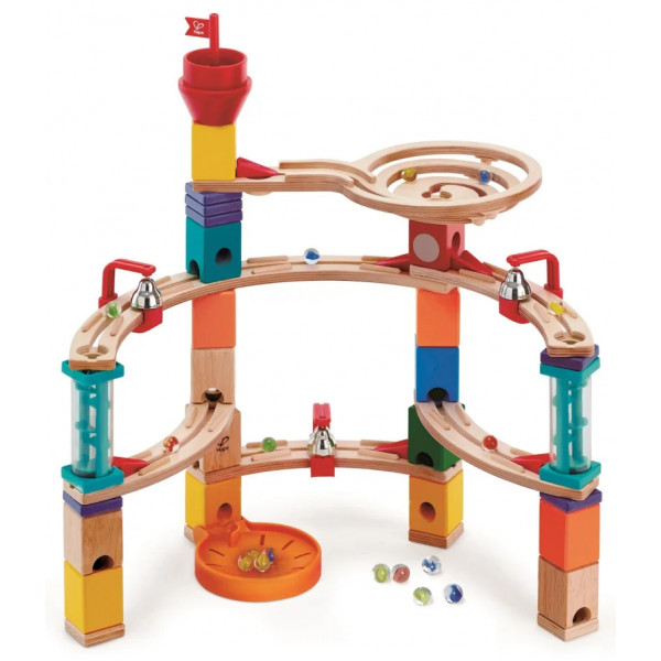 Фото - Дерев'яний конструктор Hape Quadrilla Потік із замку 102 ел. (E6019)