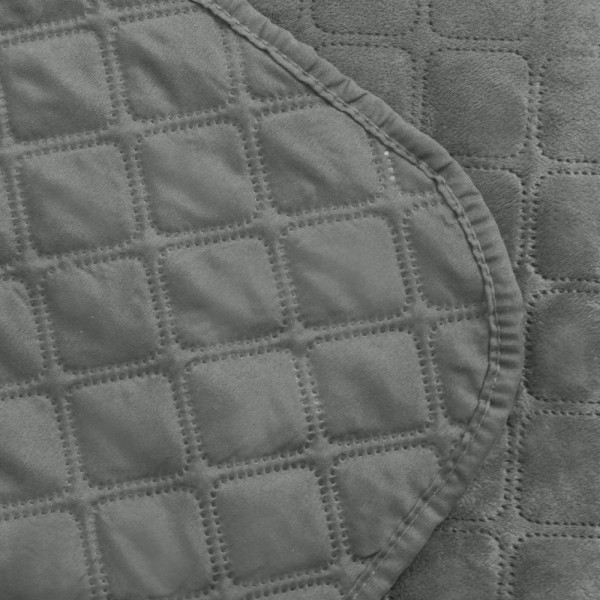 Фото - Покрывало полуторное ТЕП Velour 150x210 см Серый/Ромб круглый (4-00515_2239)