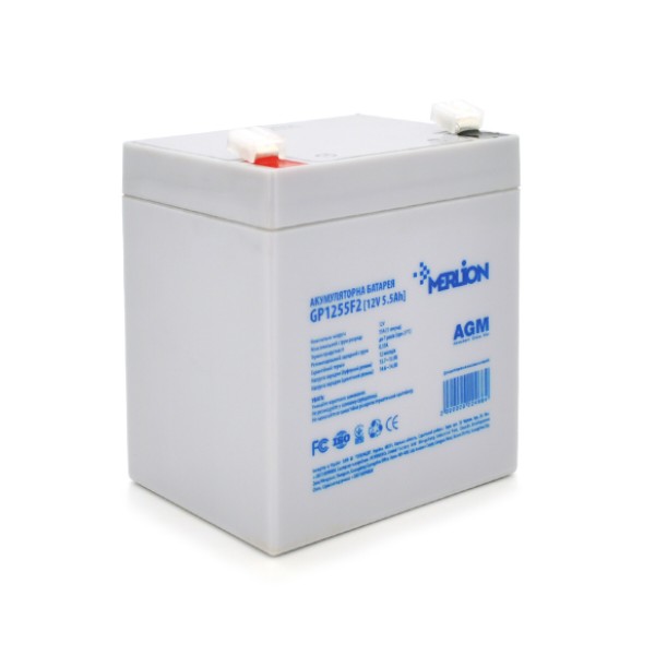Фото - Акумулятор для ДБЖ Merlion 12V-5.5Ah (GP1255F2) Фото - Акумулятор для ДБЖ Merlion 12V-5.5Ah (GP1255F2)