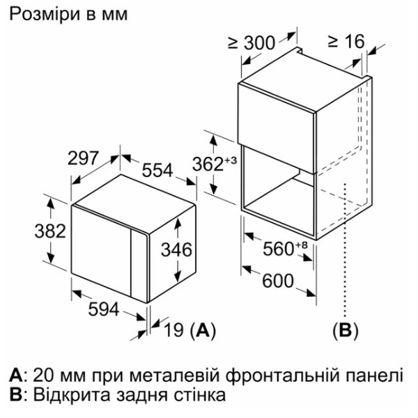 Фото - Микроволновая печь (СВЧ) встраиваемая Bosch BFL524MW2