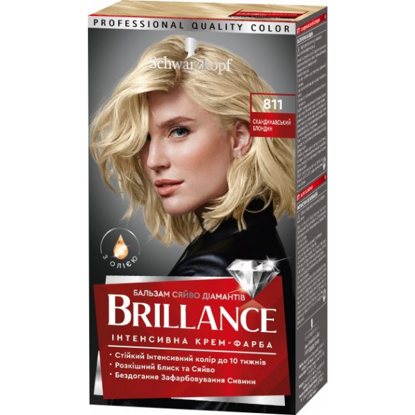 Фото - Фарба для волосся Schwarzkopf Prof. Brillance 811 Скандинавський блондин (4015000509701)