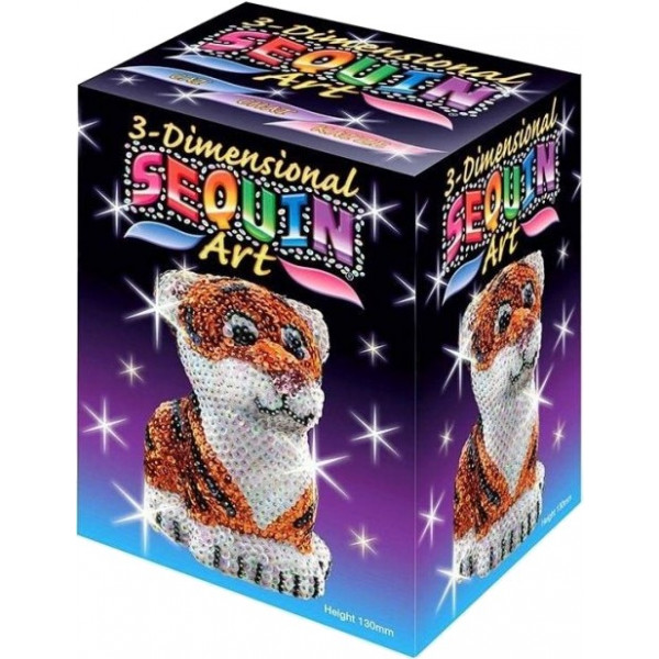 Фото - Набір для творчості з паєток Sequin Art 3D Тигр (SA1122) Фото - Набір для творчості з паєток Sequin Art 3D Тигр (SA1122)
