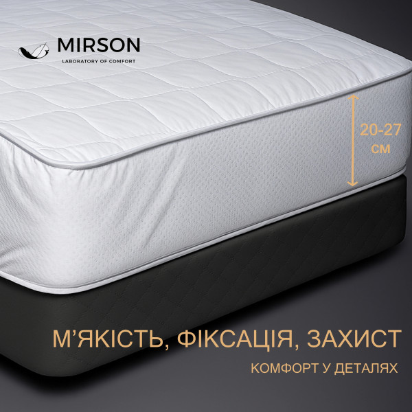 Фото - Наматрацник MirSon Silk Двосторонній 297 150x200 (2200000379351)