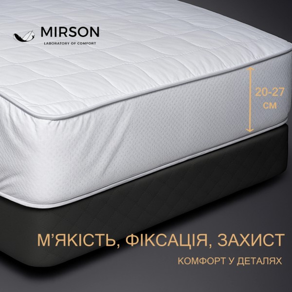 Фото - Наматрасник MirSon Bamboo Двусторонний 282 150x200 (2200000378897)