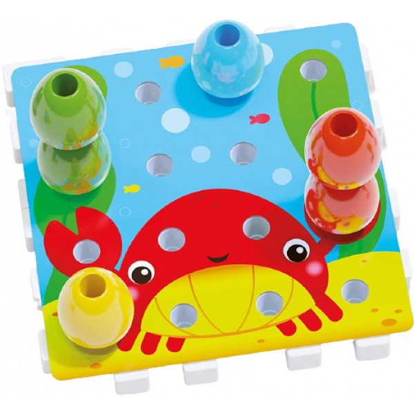 Фото - Мозаїка для малюків Quercetti (Великі фішки (16 шт.), Картки, основи) (2270-Q) Фото - Мозаїка для малюків Quercetti (Великі фішки (16 шт.), Картки, основи) (2270-Q)