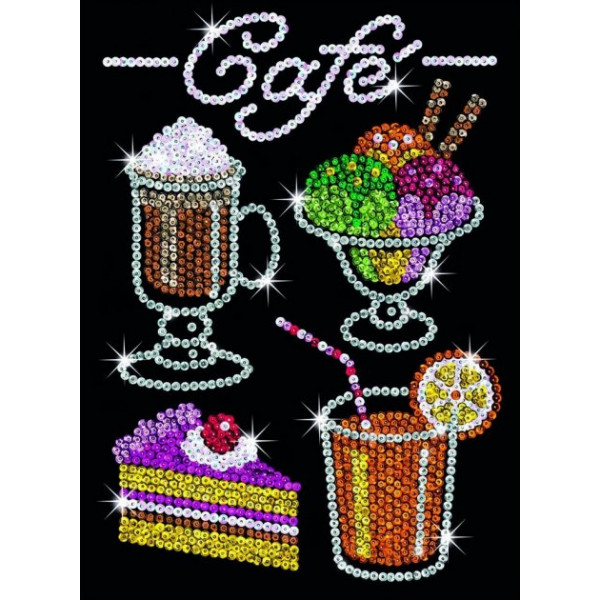 Фото - Набір для творчості з паєток Sequin Art Кавовий Набо Blue (SA1424)