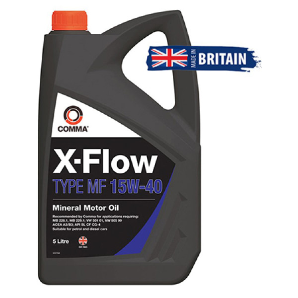 Фото - Масло для авто COMMA X-FLOW TYPE MF 15W-40 5л (XFMF5L) Фото - Масло для авто COMMA X-FLOW TYPE MF 15W-40 5л (XFMF5L)