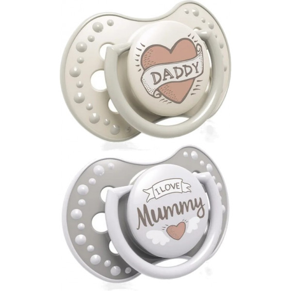 Фото - Симетрична пустушка Lovi I love силиконовая, 2 шт.  (22/866)