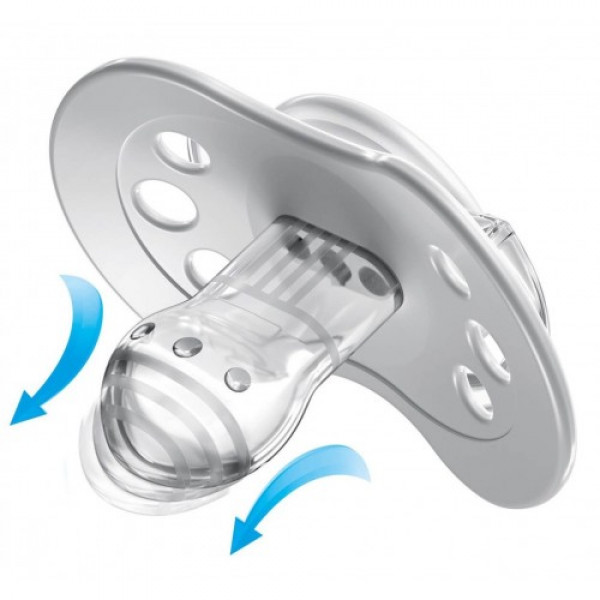 Фото - Симетрична пустушка Lovi Salt&Pepper силиконовая, 2 шт.  (22/878)