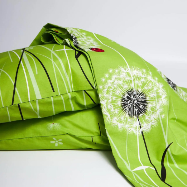 Фото - Комплект постільної білизни Moon&Star Бязь Gold Люкс Green Harmony 200х220 нав. 70х70 см 2 шт. (MS-890000311)