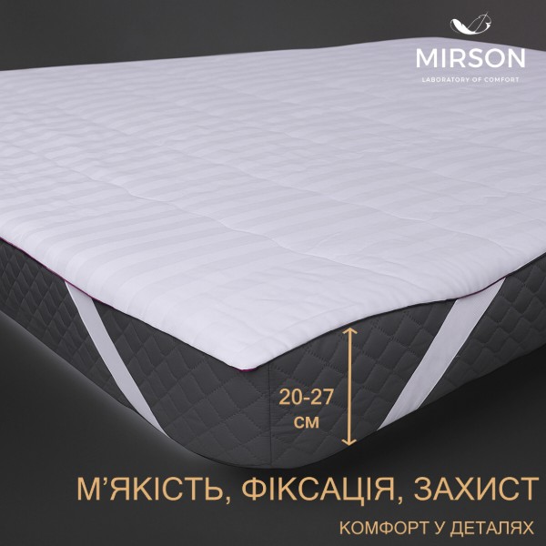 Фото - Наматрацник MirSon DeLuxe Woollen 244 140x200 см (2200000336699)