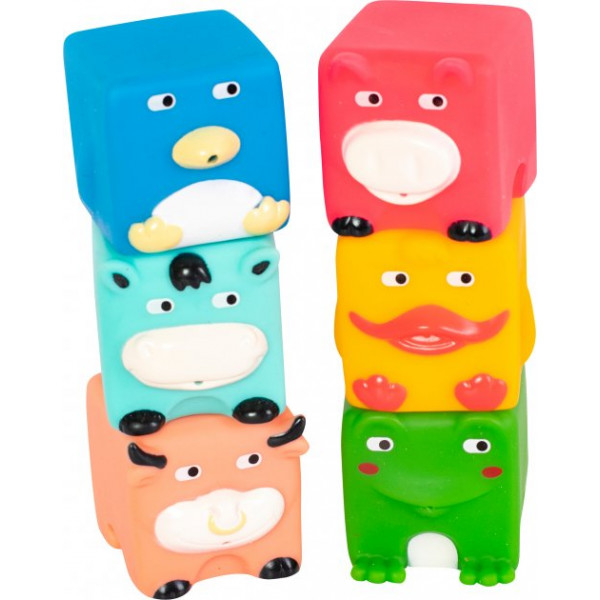 Фото - Іграшка для ванної Baby Team Набір "Звірята-кубики" (9050_набор з каченям) Фото - Іграшка для ванної Baby Team Набір "Звірята-кубики" (9050_набор з каченям)