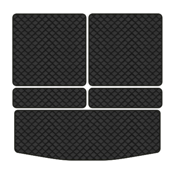 Фото - Килимки з екошкіри в багажник авто EVAtech ECO для Outlander 7 seats Mitsubishi 2013 3 поколение SUV EU (MT34229BE5BBB)