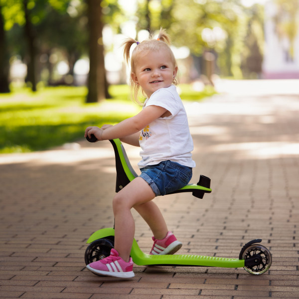 Фото - Трёхколёсный самокат Miqilong Alamo Зелёный (ALAMO-125-GREEN)