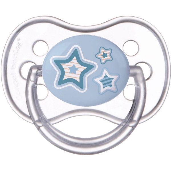 Фото - Симметричная пустышка Canpol babies Newborn baby Силиконовая 0-6 мес., синие звезды, 1 шт. (22/580_blu)