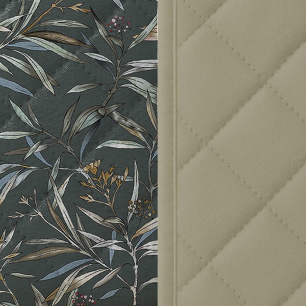 Фото - Покрывало односпальное Zastelli OLIVA on dark/Green 145х210см Разноцветный (22682)